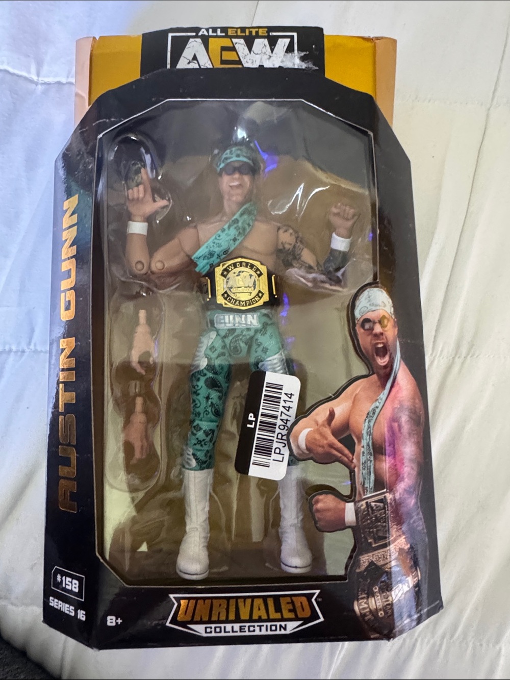 AEW Unrivaled Collection Austin Gunn Action Figure - Teal